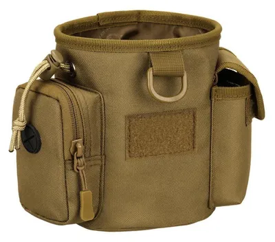 Immagine prodotto di Borsa per addestramento cani, tattica, con dispenser per sacchetti igienici, color kaki, 19x8x16 cm
