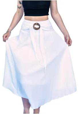 Produktbild von Röcke Damen Röcke Damen Maxi Skirt Faltenrock Strandrock Freizeitrock 2 in 1 Ele