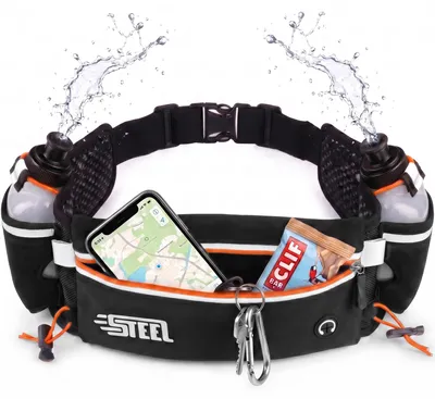 Produktbild von Laufgürtel, Flaschenhalter, wasserdicht, für Trailrunning, orange