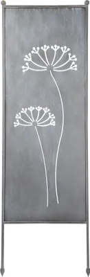 Produktbild von Stele Metall grau Sichtschutz XXL "Dolde" H202 x B64cm Windschutz Dekowand Garten