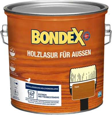Produktbild von Bondex Holzlasur für Außen 2,5 L teak
