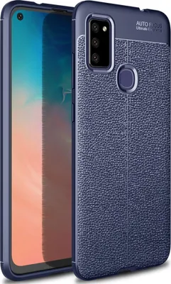 Produktbild von Mobigear Luxury  Samsung Galaxy M51 Hülle Flexibles TPU Backcover - Blau