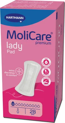 Image de Hartmann Molicare Premium Lady Pads 0.5 goutte - 1 paquet de 28 protections