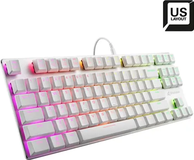 Obrázek produktu pro Sharkoon PureWriter TKL RGB Red herní klávesnice USB QWERTY US English White