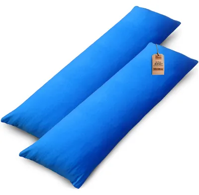 Produktbild von NatureMark 2er Set Jersey Kissenbezüge – 100% Baumwolle – Mit Reißverschluss – W