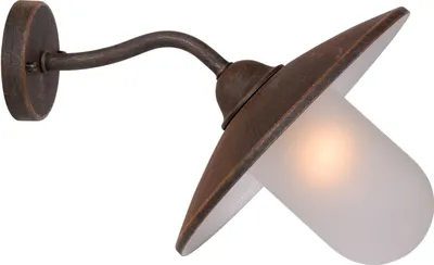 Produktbild von Lucide Außenwandleuchte Cottage ø 30 Cm Rostbraun Gartenleuchte Terrassenleuchte