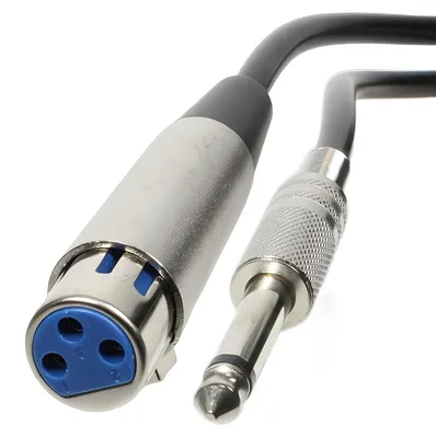 Produktbild von Transmedia Verbindungskabel; Cannonkupplung - Klinkenstecker 6,3 mm mono, 5,0 m, A 125 K