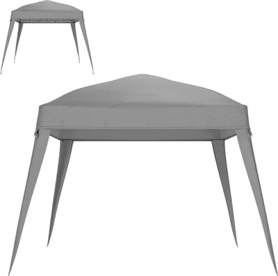 Immagine prodotto di Tetto di ricambio per gazebo 3x3 m, tetto gazebo idrorepellente stabile e resistente all'inverno per gazebo pieghevole stormproof party tent copertura di ricambio con tettoia singola per gazebo da giardino grigio chiaro