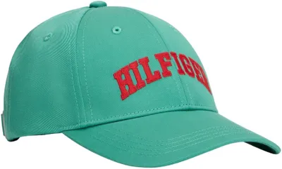 Zdjęcie produktu dla Czapka dziecięca uni  Tommy Hilfiger, model Varsity, regulowany rozmiar, kolor turkusowy (Bahama Green)