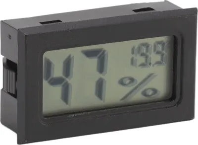 Obrázok produktu pre Elektronický teplomer Vlhkomer Skrinka na cigarety Indikátor vlhkosti