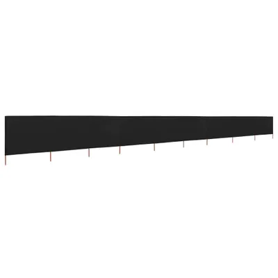 Immagine prodotto di vidaXL Set di 9 teli frangivento 1200 x 120 cm Nero