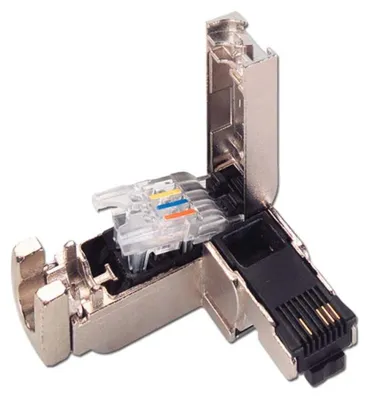 Image de Siemens Connecteur de données RJ45 90° Sortie de câble Cat.5 IP20 (6GK1901-1BB20-2AA0)