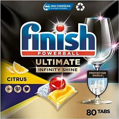 Produktbild von Finish Ultimate Infinity Shine Citrus 1x80 Tabs