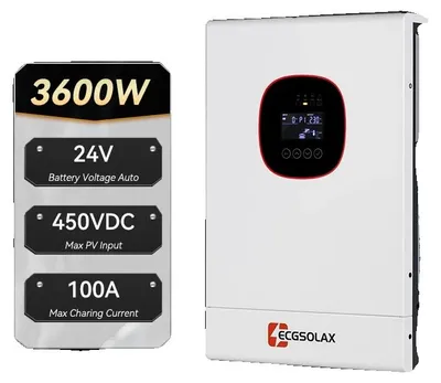 Productafbeelding van Zonnemiddelaar, 100A MPPT-laadregelaar, geschikt voor off-grid systemen, 220-240V, 3.6kW, 24V