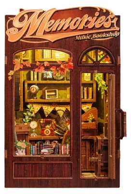 Cutebee, 3D Booknook, Memories Music Bookshop, SD04B, 11,5x10x17cm