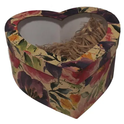 Image de Boîte en papier kraft Passion Flowers « Cœur » - Ziemia Obiecana