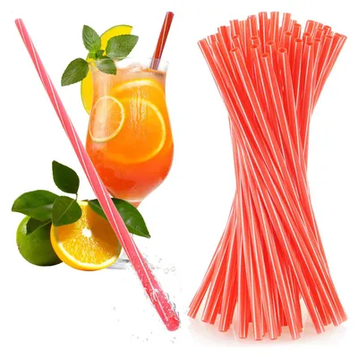 Imagen del producto de Pajitas reutilizables, 22 cm, 50 unidades, sin BPA, para bebidas
