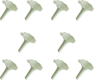 Produktbild von INF 10er-Pack Mini-Trichter - Kleine Kunststofftrichter für ätherische Öle, Parfüm und Flüssigkeiten Grün