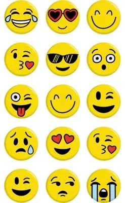 Produktbild von Ministicker Gelbe Smileys 15-tlg.