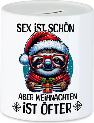 Produktbild von Sex ist schön aber Weihnachten ist öfter Spardose Weihnachten Weihnachten Lustig Geschenk Humor