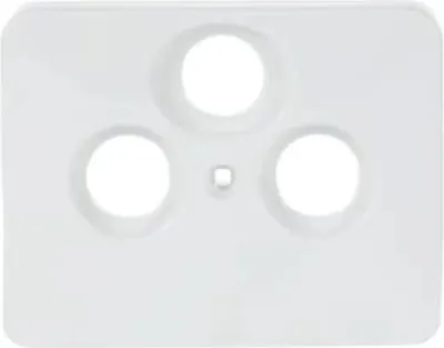 Image de Busch-Jaeger Disque central TV / SAT triple Busch-Jaeger 1743-03-24G blanc studio, 1 pièce.
