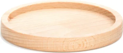 Produktbild von Holzuntersetzer Buche geölt Ø 10 cm, Kerzenteller, Dekoteller