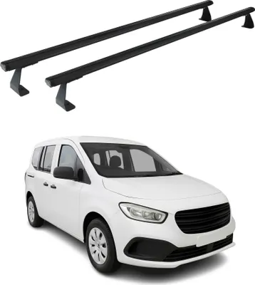 Image de Barres de toit transversales pour Mercedes Citan 2021-2025 Aluminium Noir 2 pcs