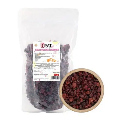 Zdjęcie produktu dla Żurawina cała 500g Brat.pl