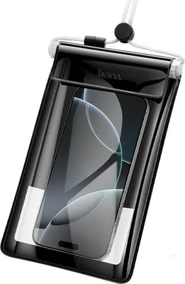 Produktbild von Wasserdichte Tasche passend für Mobiltelefon Hoco BAG32 schwarz