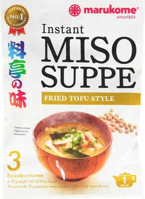 Produktbild von Marukome Miso Suppenpaste mit gebratenem Tofu 57g