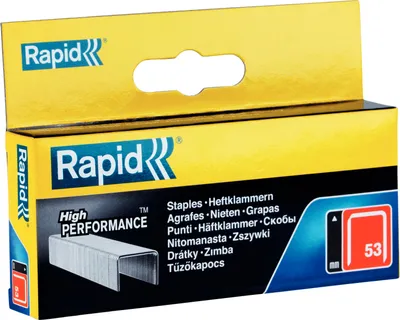 Obrázek produktu pro Rapid 11860425, Balík svorek, 1,4 cm, Štítkování, 2500 svorek, Metalická, Rapid (značka)