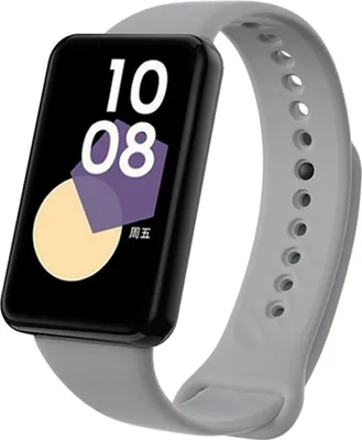 Produktbild von Für Honor Band 9 hochwertiges TPU mit schwarzer Schnalle Watch Ersatz Arm Band Grau