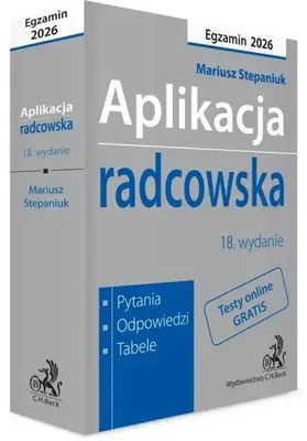 Produktbild von Aplikacja radcowska 2026. Pytania, odpowiedzi, tabele + testy online - Mariusz Stepaniuk