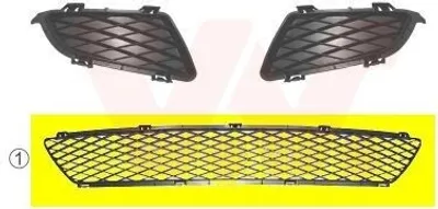 Image de VAN WEZEL Grille de pare-chocs avant (2754590) pour MAZDA 6 | Grille, pare-chocs