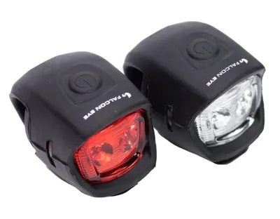Immagine prodotto di Set di luci per bicicletta a LED, MACTRONIC Falcon Eye WEEKS 10lm/5lm