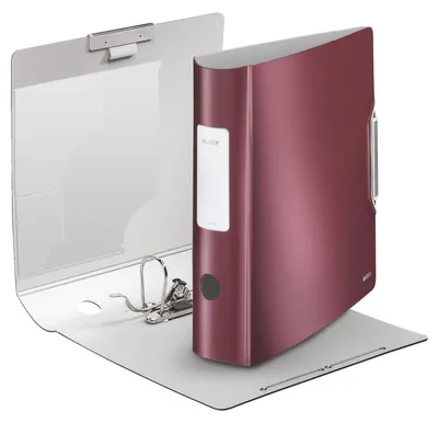Produktbild von Ordner Active Style 180 Grad 8cm granat rot Packung mit 5 Stück