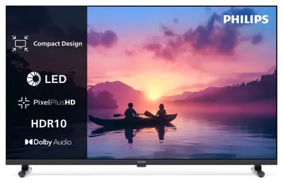 Obrázok produktu pre Philips 24PHS6050/12, 61 cm (24"), 1366 x 768 px, LED, Smart TV, Wi-Fi, Čierna