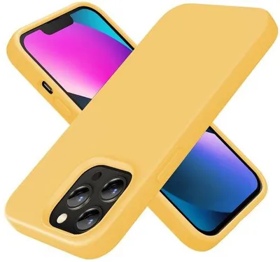 Productafbeelding van Silicone Hoes voor iPhone 13 Pro - Geel