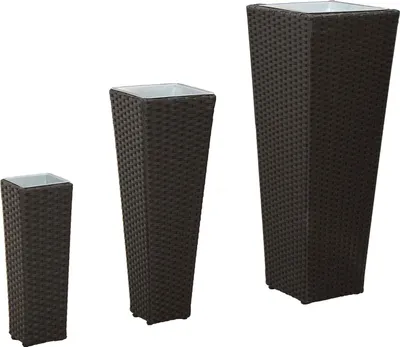 Produktbild von vidaXL Set für Outdoor 3 pcs Schwarz Metall