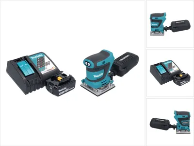 Produktbild von Makita DBO 484 RT1 Akku Schwingschleifer 18 V 112 x 102 mm + 1x Akku 5,0 Ah + Ladegerät