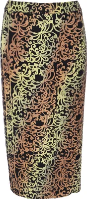 Produktbild von 3/4 Wickelrock, Bali Sarong Strandrock, Sommerrock - Schwarz, Damen, Viskose, Röcke
