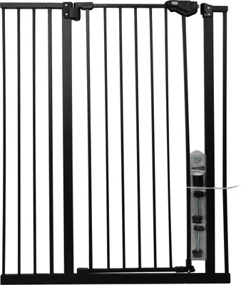 Produktbild von Dehner Lieblinge Treppenschutzgitter, größenverstellbar, zum Klemmen, 104 x 74-96.5 cm, Metall, grau