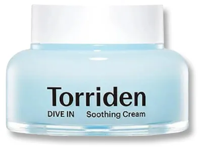 Obrázok produktu pre Torriden DIVE-IN Low Molecular Hyaluronic Acid Soothing Cream 100 ml - bezparfumový hyalurónový pleťový krém s panthenolom a alantoínom, gélový krém