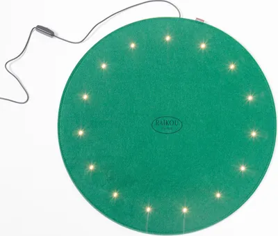 Produktbild von RAIKOU LED Filzmatte Filzunterlage Dekorationsfilz mit LED für elegante ambiente Beleuchtung Kiefergrün/Grün-50cm/1