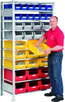 Produktbild von SuperSparSet 50x Sichtlagerbox Classic H | Blau | HxBxT 5x10x9cm | Polypropylen | Sichtlagerbehälter, Sichtlagerkasten, Sichtlagerkastensortiment, Sortierbehälter