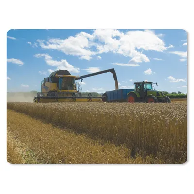 Produktbild von MuchoWow® Mauspad Mousepad Traktor - Bauernhof - Landleben - Ernte - Getreide 23x19 cm - Mousepads - Maus Mat - Pad - Mausunterlage - Schreibtischunterlage - Mauspad