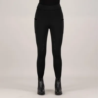 Produktbild von Imperial Riding Damen Winter Reitleggings IRHTeddy Full Grip black, Größe:44