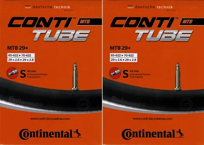 Produktbild von 2x Continental MTB 29+ SV Schlauch Sclaverand Ventil 42mm 29 Plus Fahrrad MTB