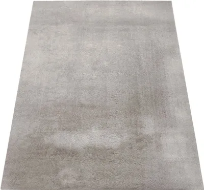 Produktbild von eRocket, waschbarer Teppich, weich, Kurzflor, einfarbig, modern, aus Polyester, für Wohnzimmer, Grau/Anthrazit/Beige/Weiß/Taupe/Rosa, 2.0 m Breite, 0.014 m Höhe, OEKO-TEX STANDARD 100, seidengleich