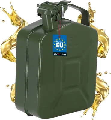 Image de KOTARBAU® Bidon d'essence en métal 5L pour carburants Essence Conservation de liquides